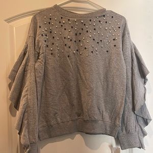 XL girls sweater with pearls. NWT never worn